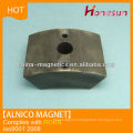 Powerful Arc cast alnico magnet with hole